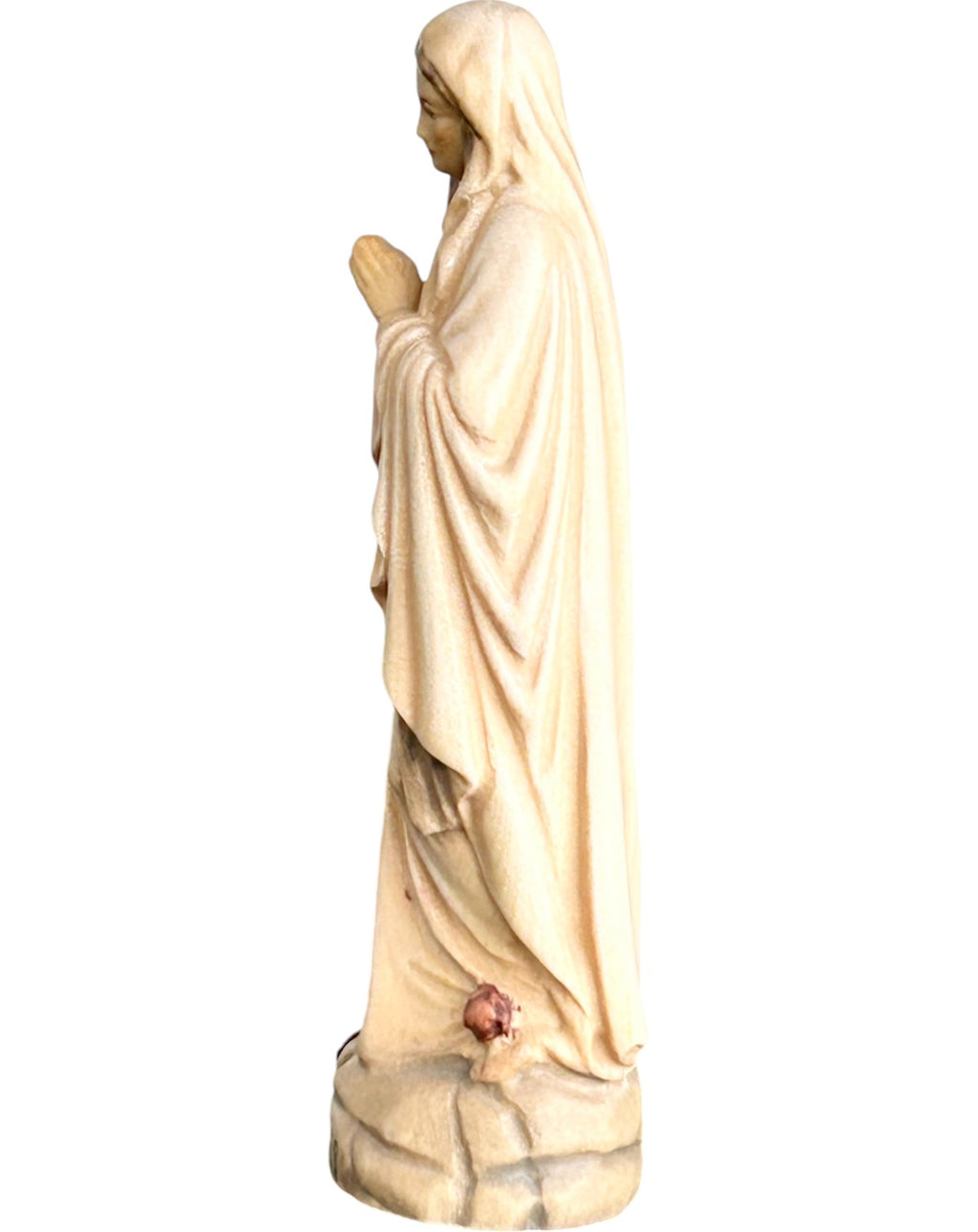 Vierge de Lourdes statue en bois