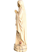 Vierge de Lourdes statue en bois