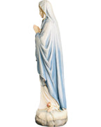 Vierge de Lourdes statue en bois