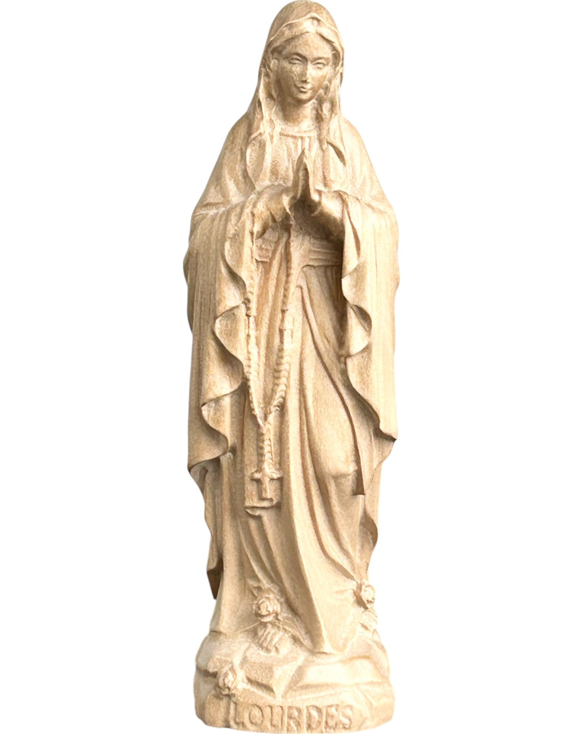 Lourdes-Madonna Holzfigur - mit Ölfarben lasiert
