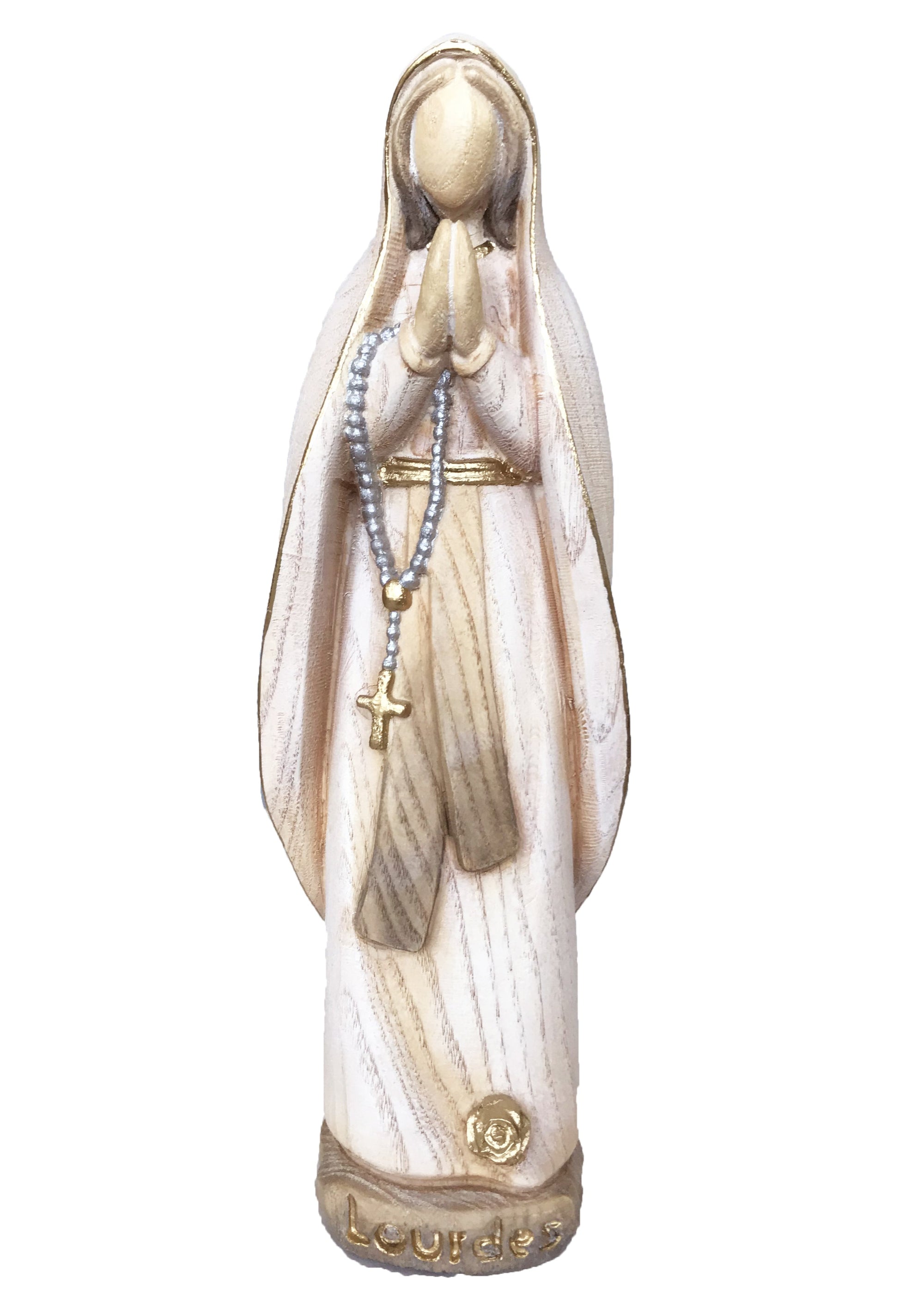 Vierge de Lourdes en bois