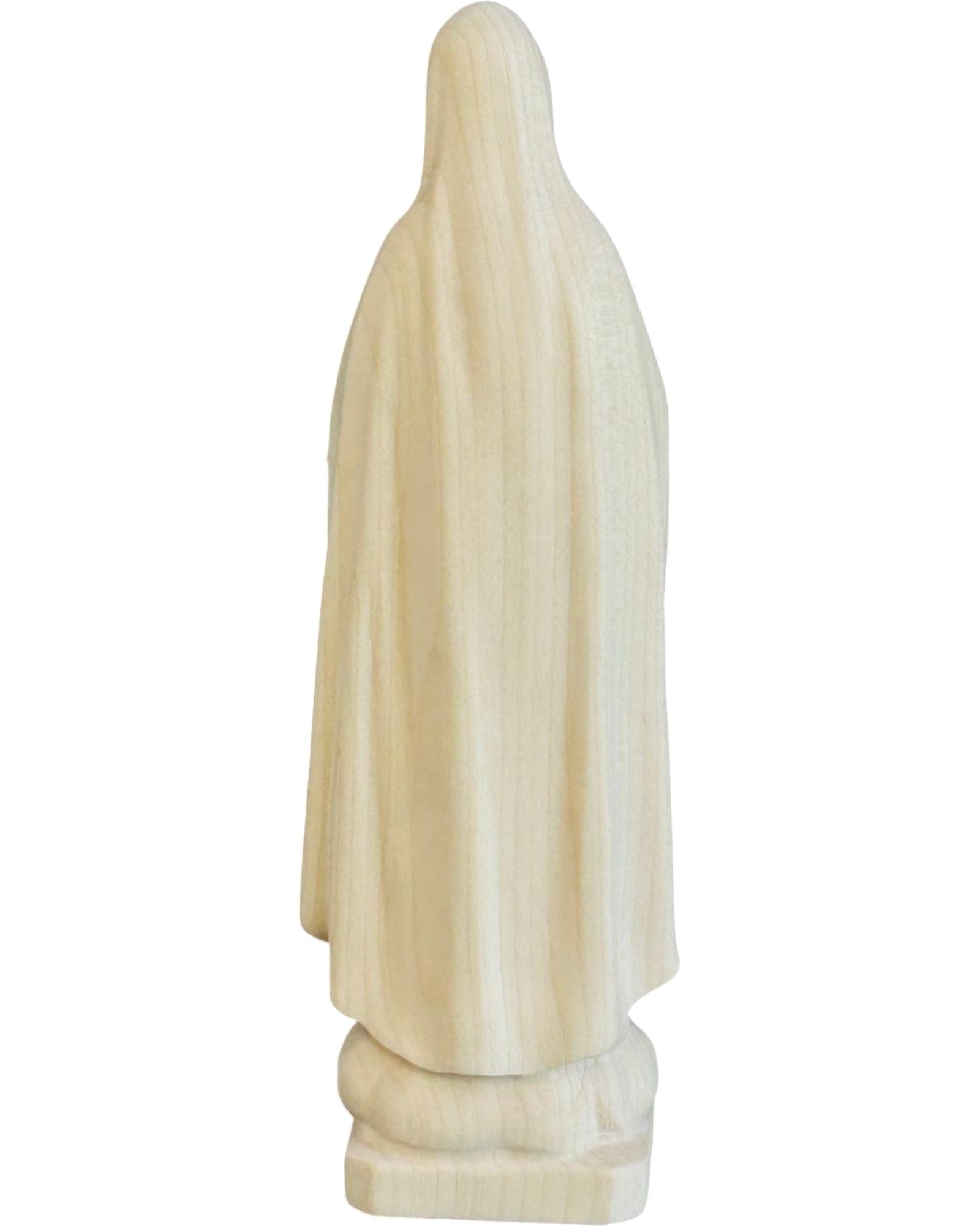 Madonna von Fatima Herz Maria aus Holz - mit Ölfarben lasiert