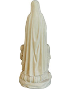 Madonna aus Fatima mit Hirtenjungen aus Holz - mit Ölfarben lasiert
