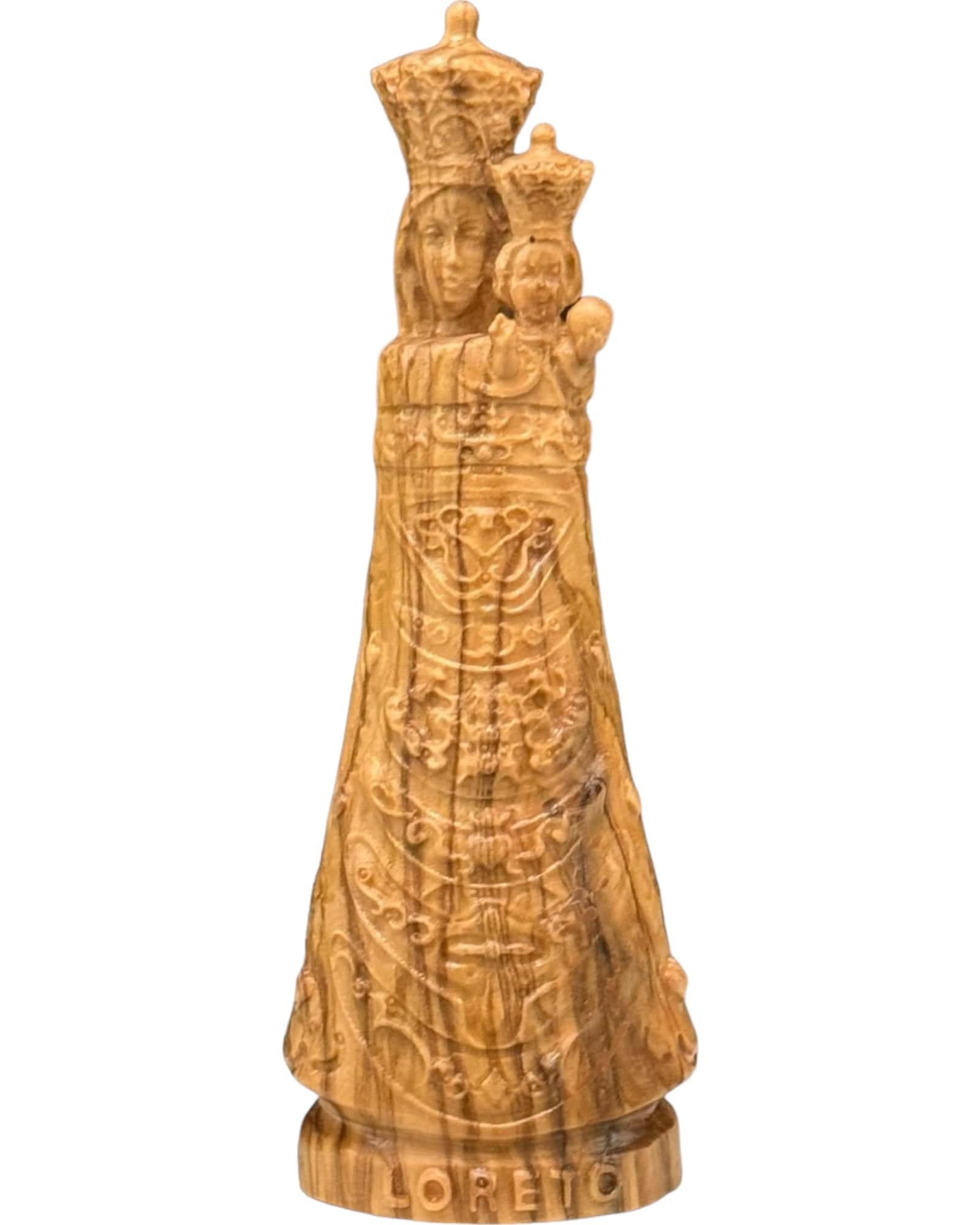 Madonna von Loreto aus Holz - mit Ölfarben lasiert