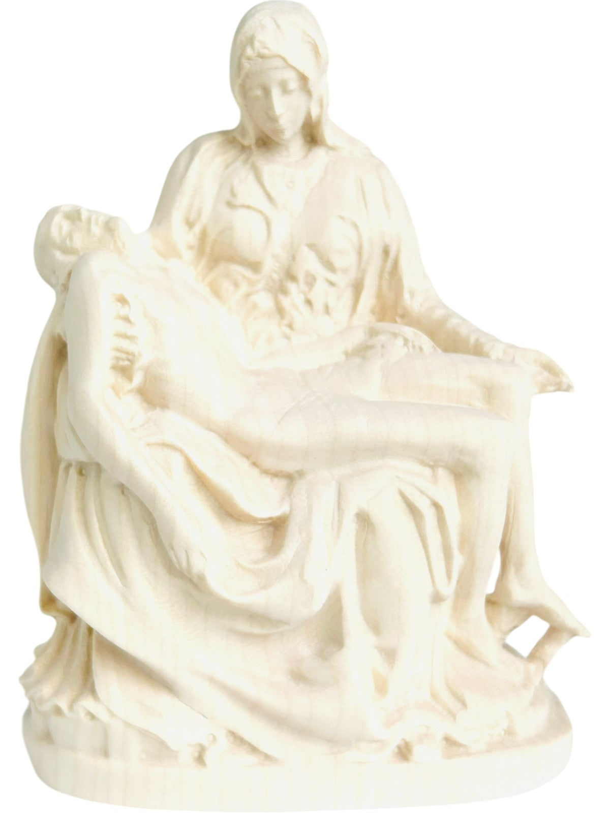 Holznachbildung der Pietà von Michelangelo - mit Ölfarben lasiert