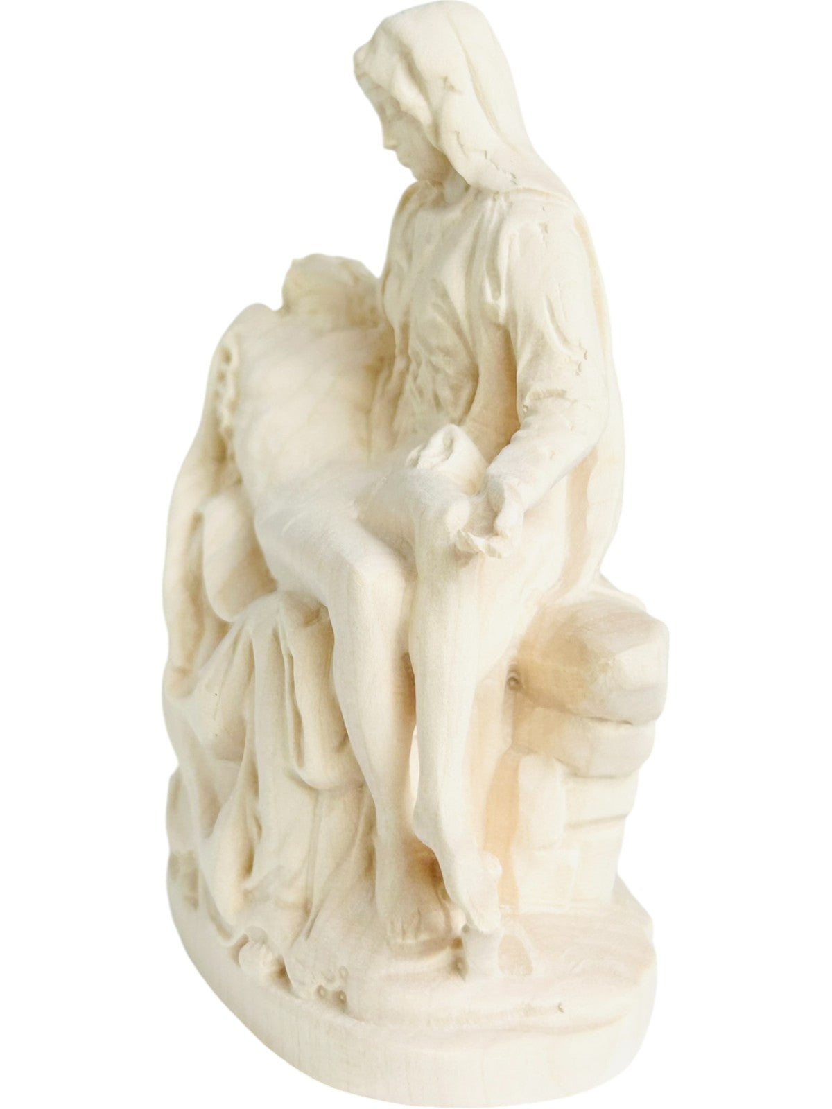 Holznachbildung der Pietà von Michelangelo - mit Ölfarben lasiert
