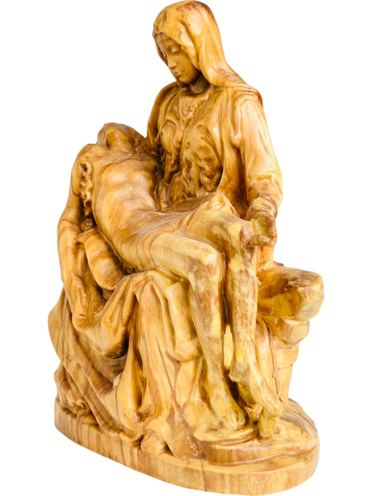 Holznachbildung der Pietà von Michelangelo - mit Ölfarben lasiert