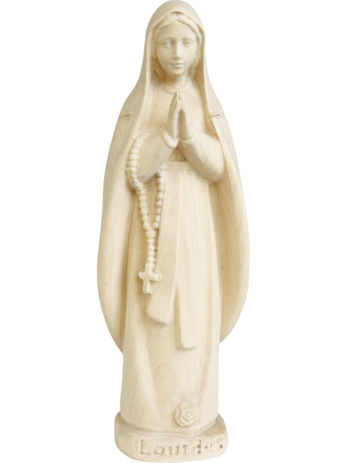 Lourdes Madonna als Holz Skulptur - mit Ölfarben lasiert