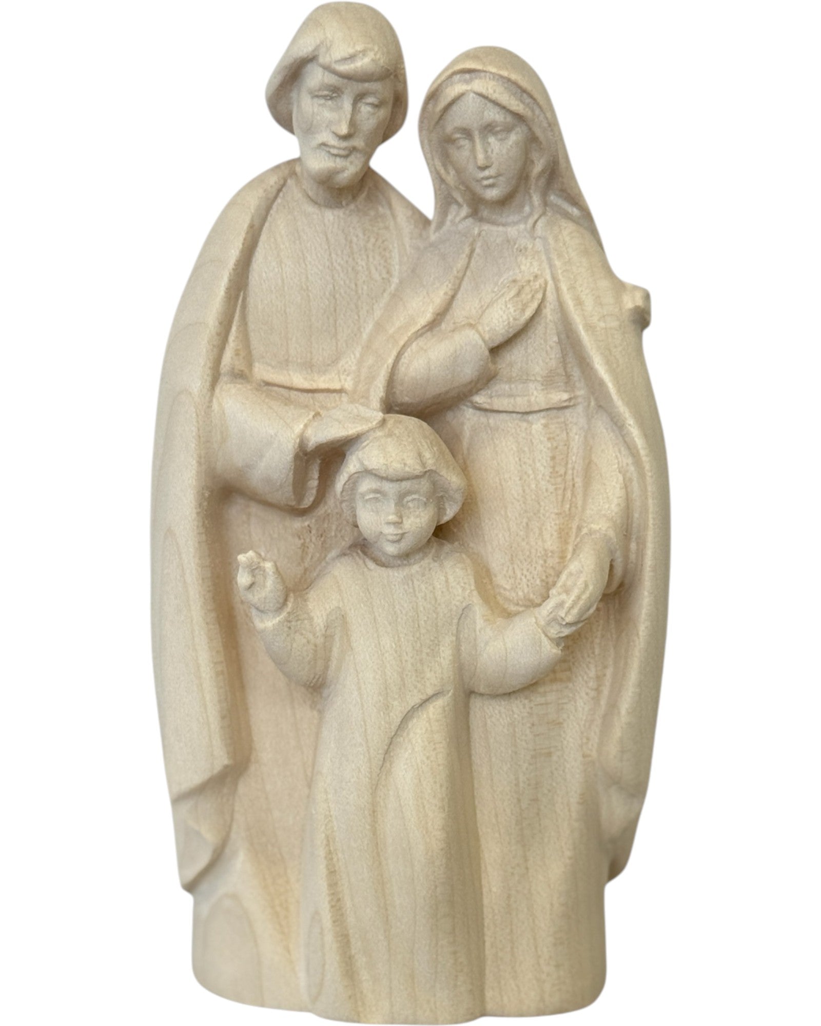Heilige Familie als Holz Figur - mit Ölfarben lasiert