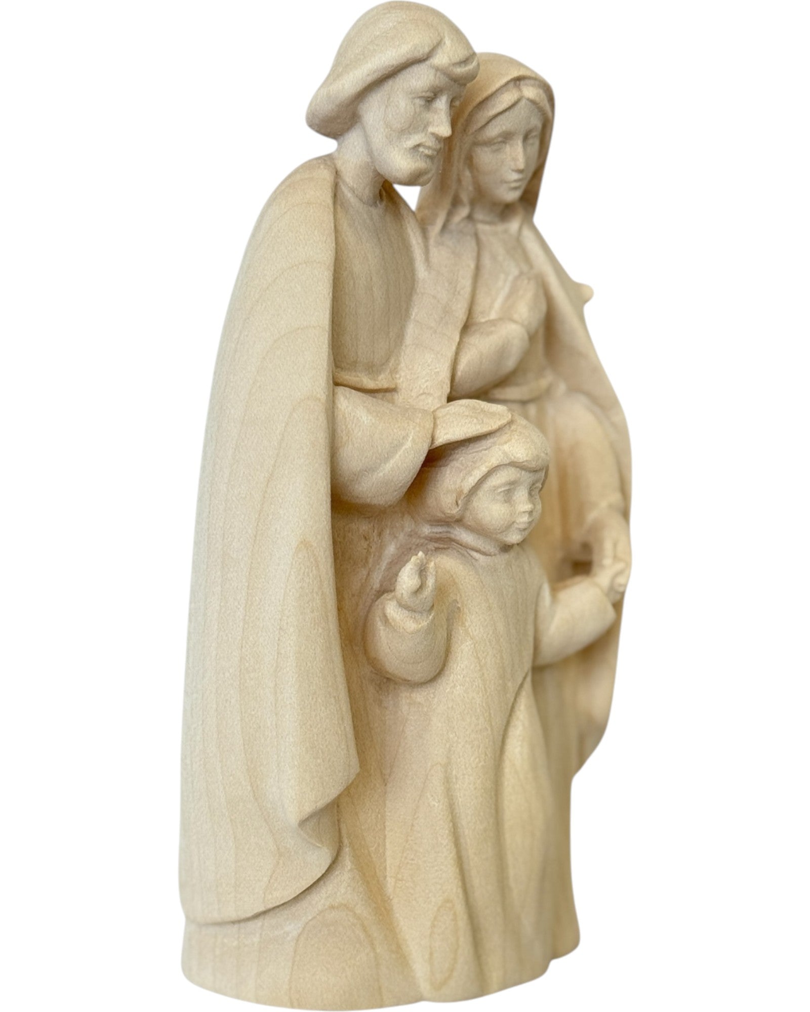 Heilige Familie als Holz Figur - mit Ölfarben lasiert