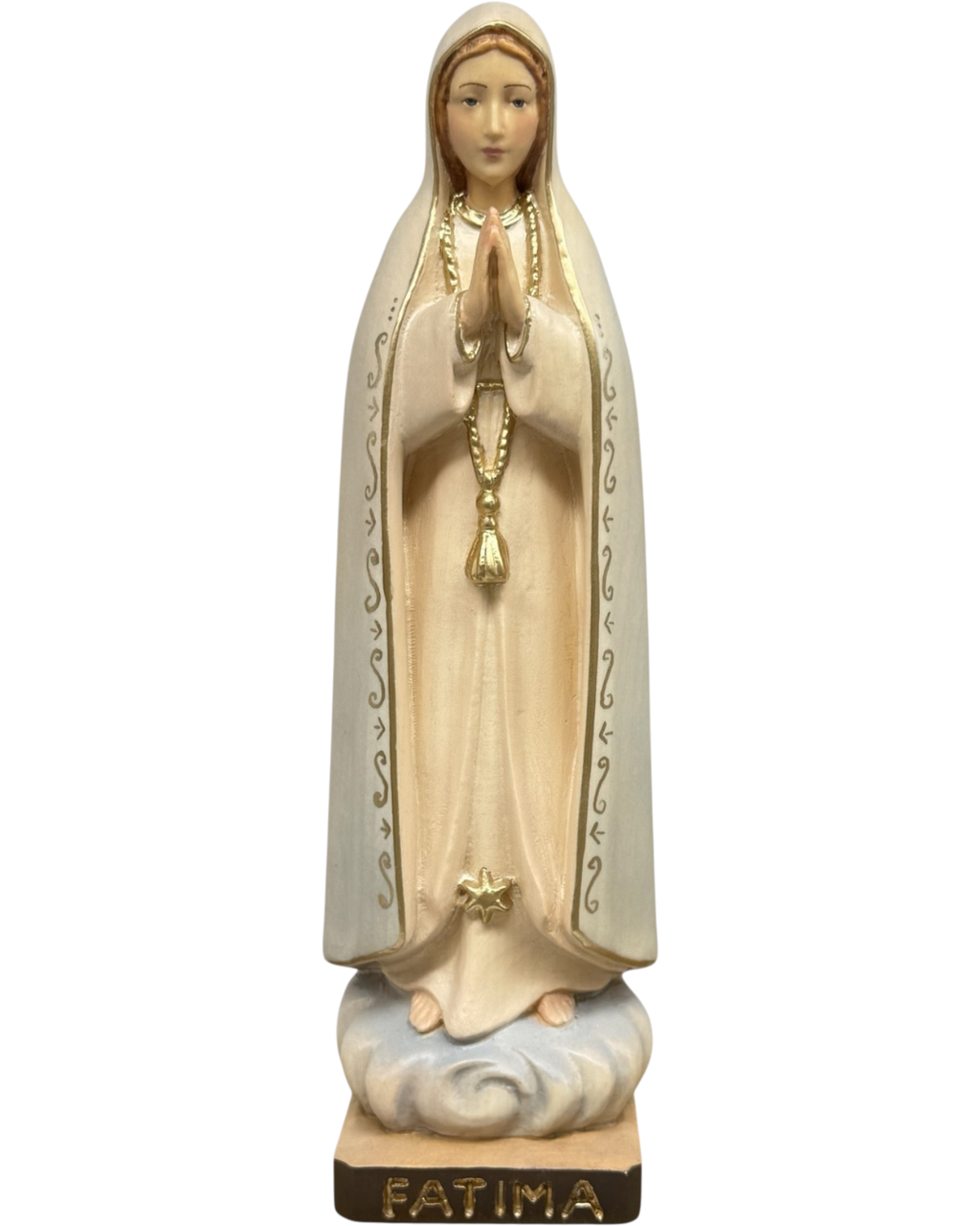 Statua in Legno Madonna di Fatima Pellegrina della Val Gardena