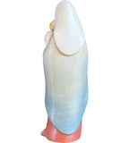 Mother with Child Madonna wood statue - color