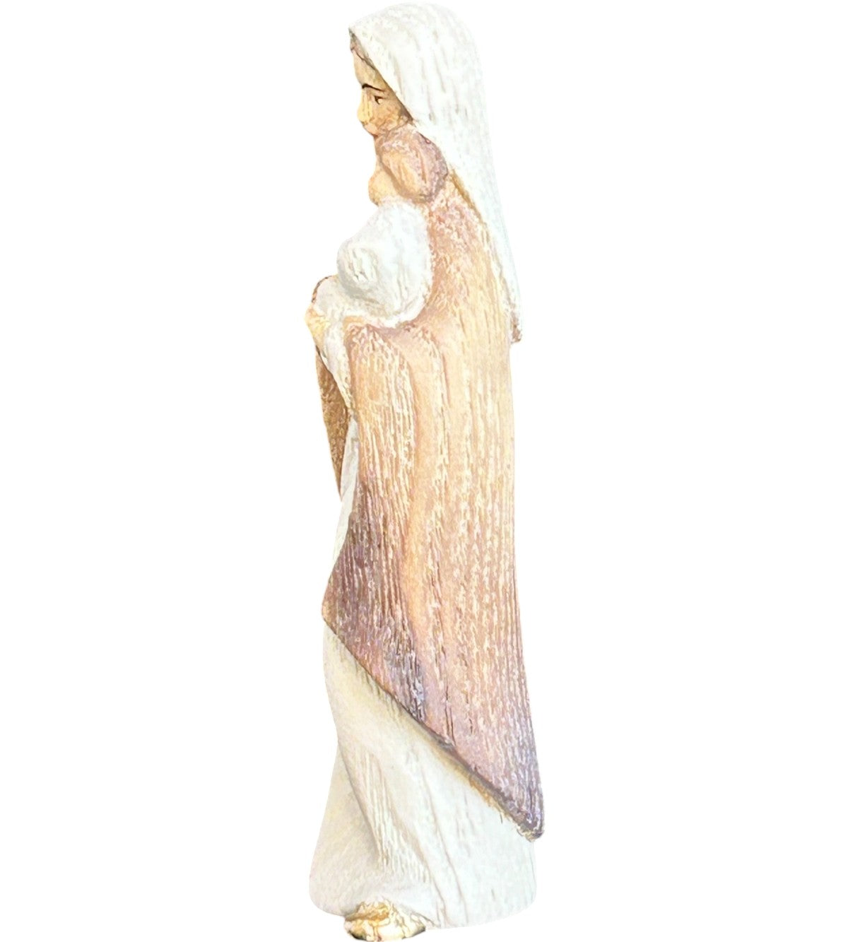 Madone moderne avec enfant en bois