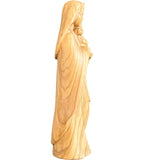 Madone moderne avec enfant en bois