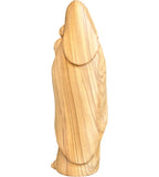 Madone moderne avec enfant en bois