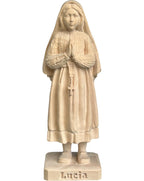 Schäferin und Hirtin Lucia aus Fatima aus Holz - mit Ölfarben lasiert