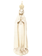 Pèlerin de Notre-Dame de Fatima avec couronne en bois