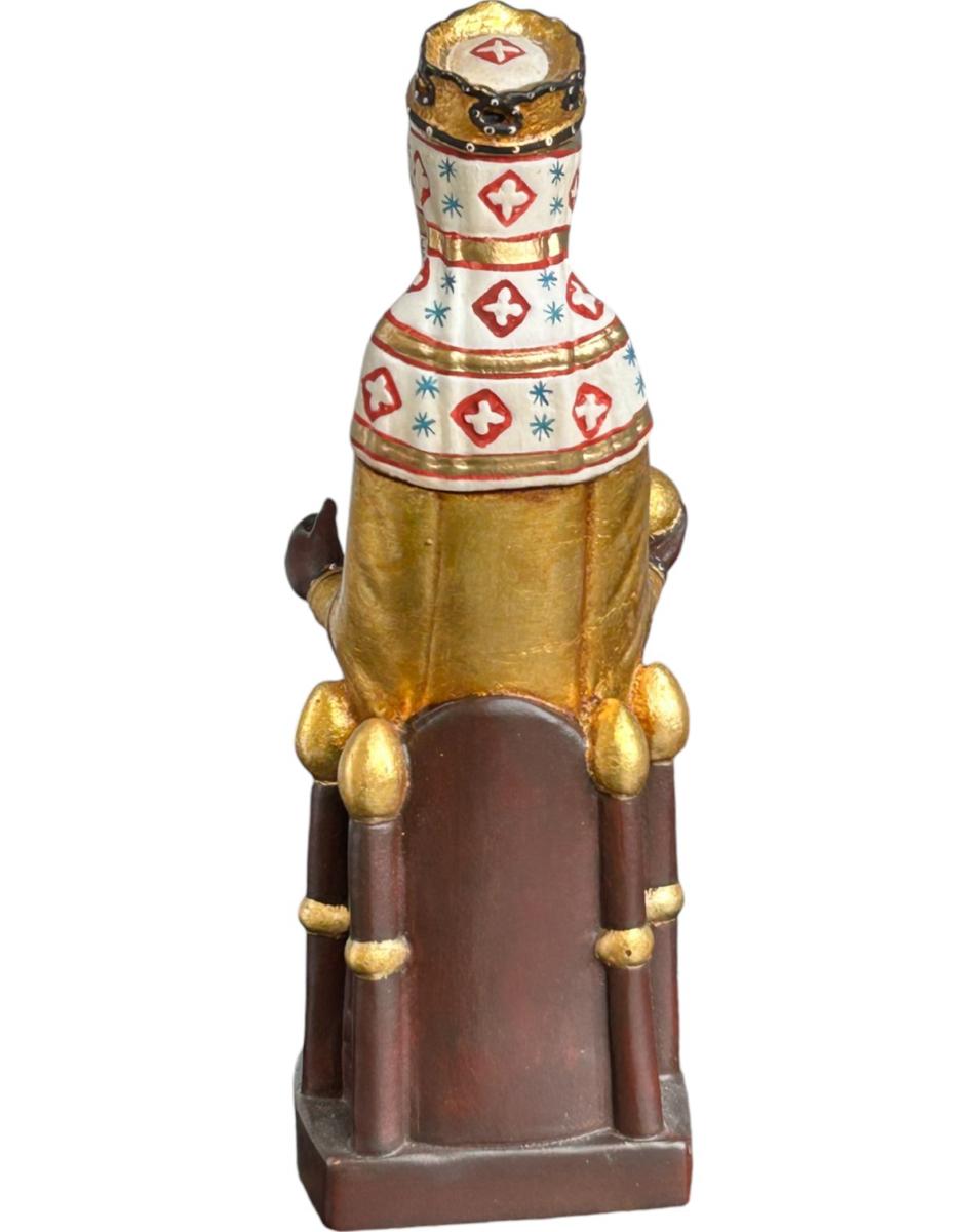工芸品 FORNASA De MVRAN A L'INSEGNA DEL MORETO Madona Negra de Montserrat Escultura de Madera Artesanal Val