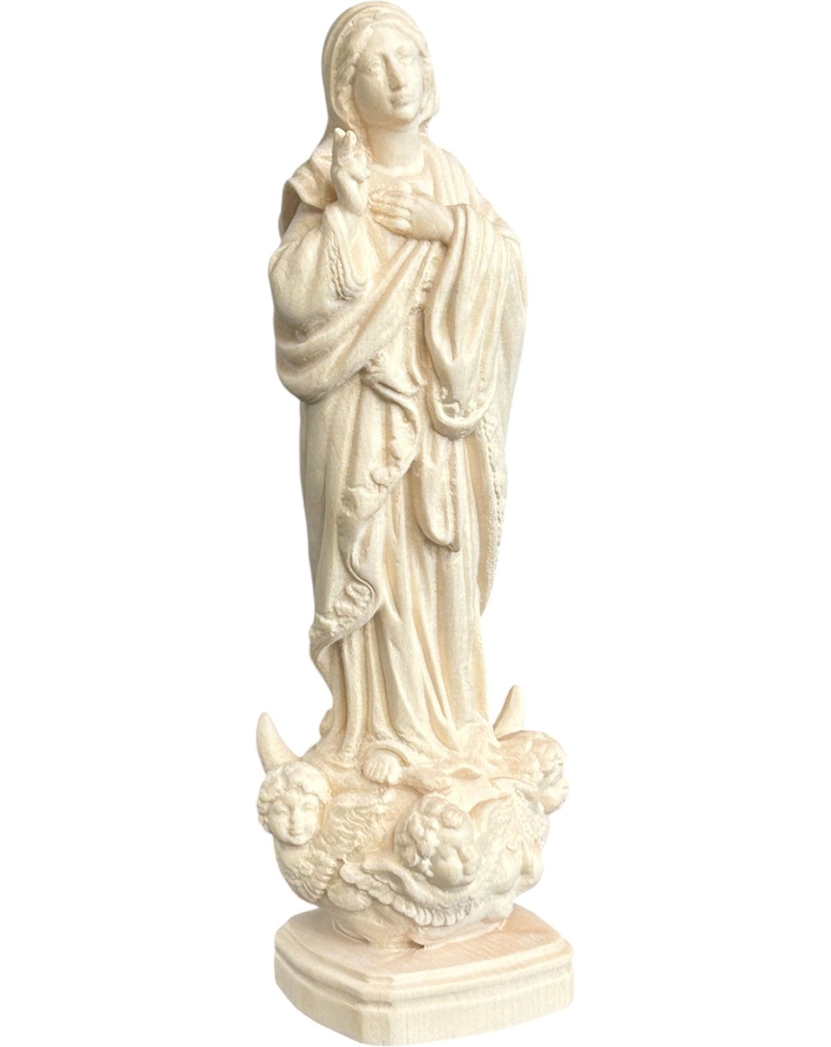 Madonna vom Heiligtum von Sameiro aus Ahornholz - mit Ölfarben lasiert