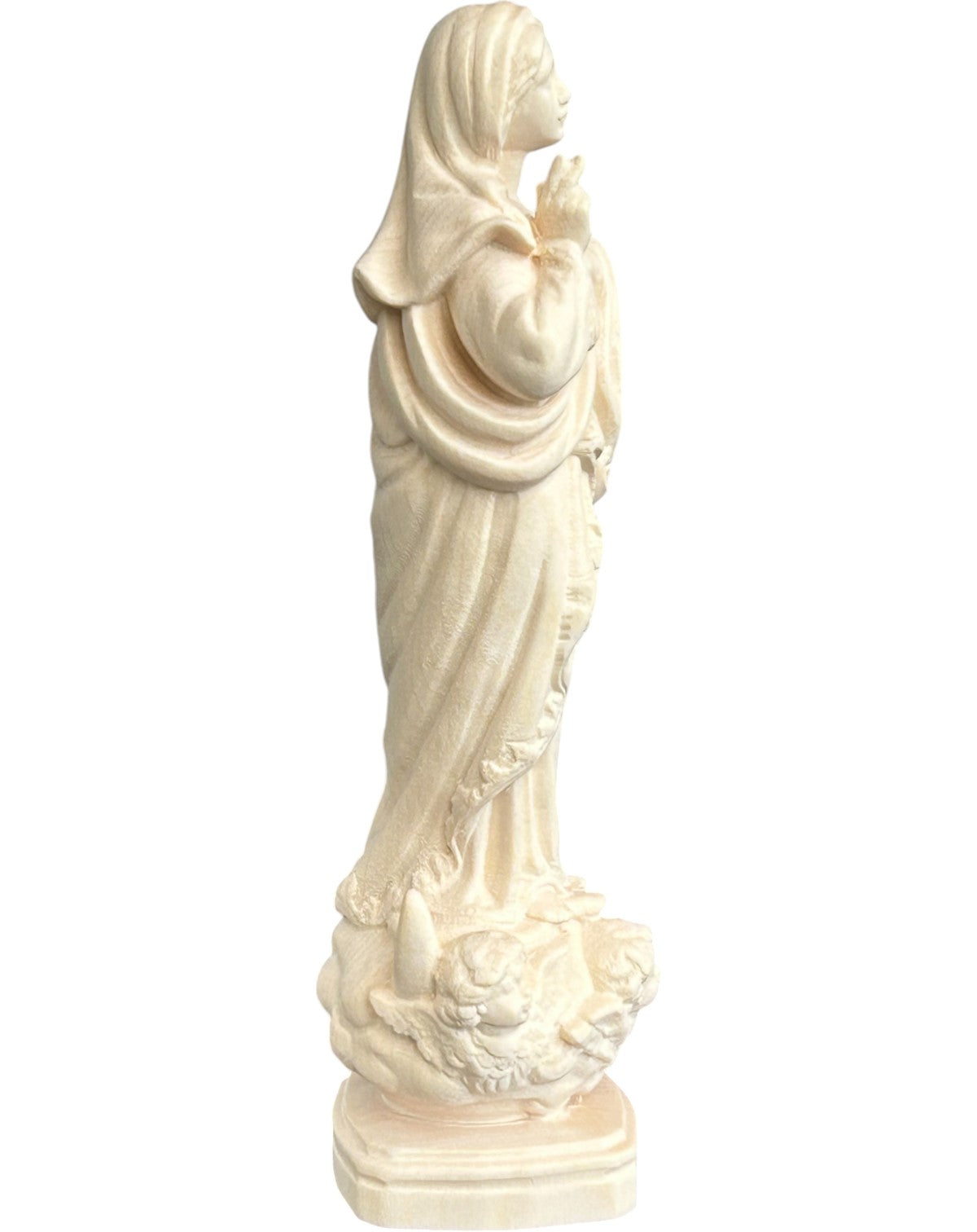 Madonna vom Heiligtum von Sameiro aus Ahornholz - mit Ölfarben lasiert