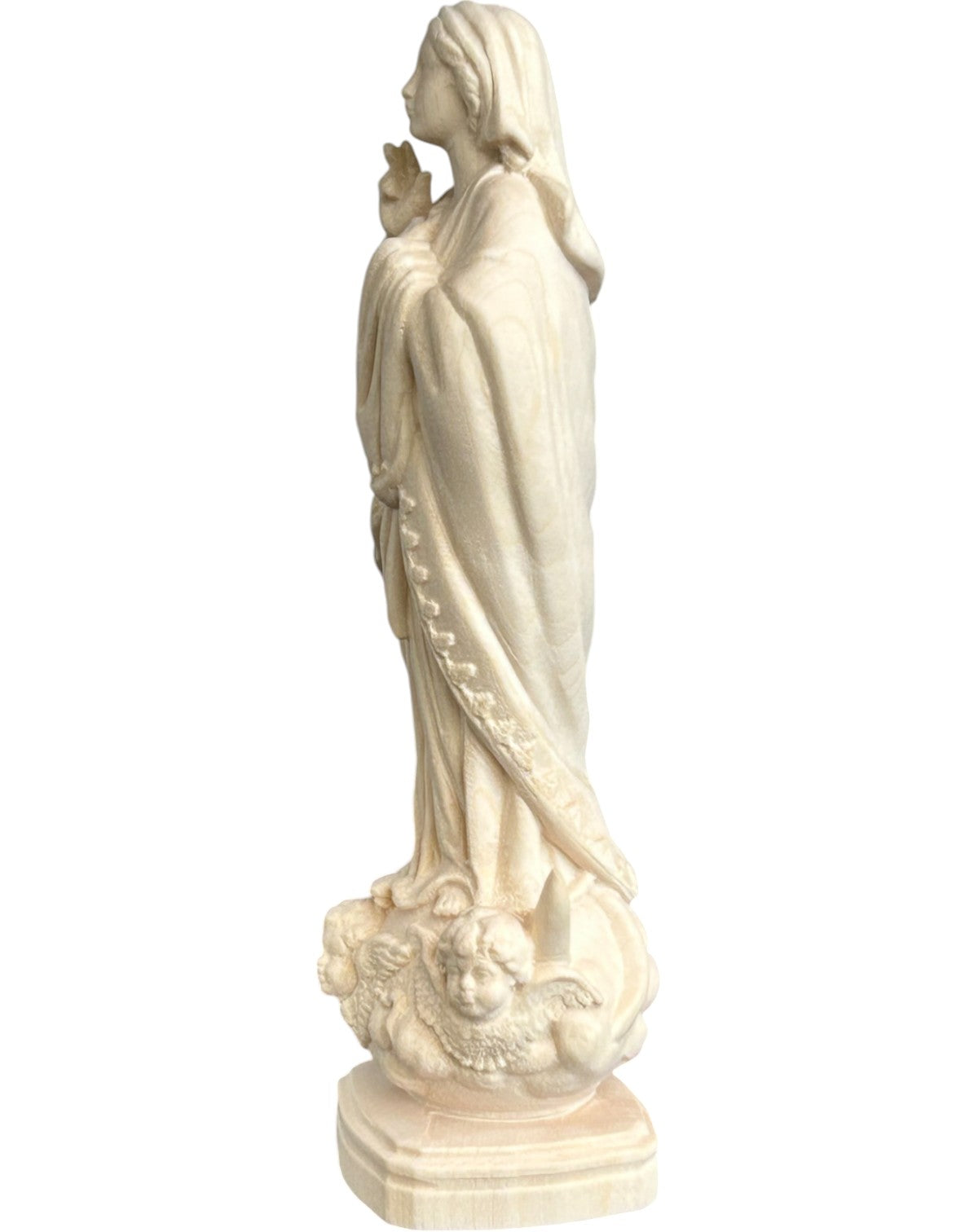 Madonna vom Heiligtum von Sameiro aus Ahornholz - mit Ölfarben lasiert