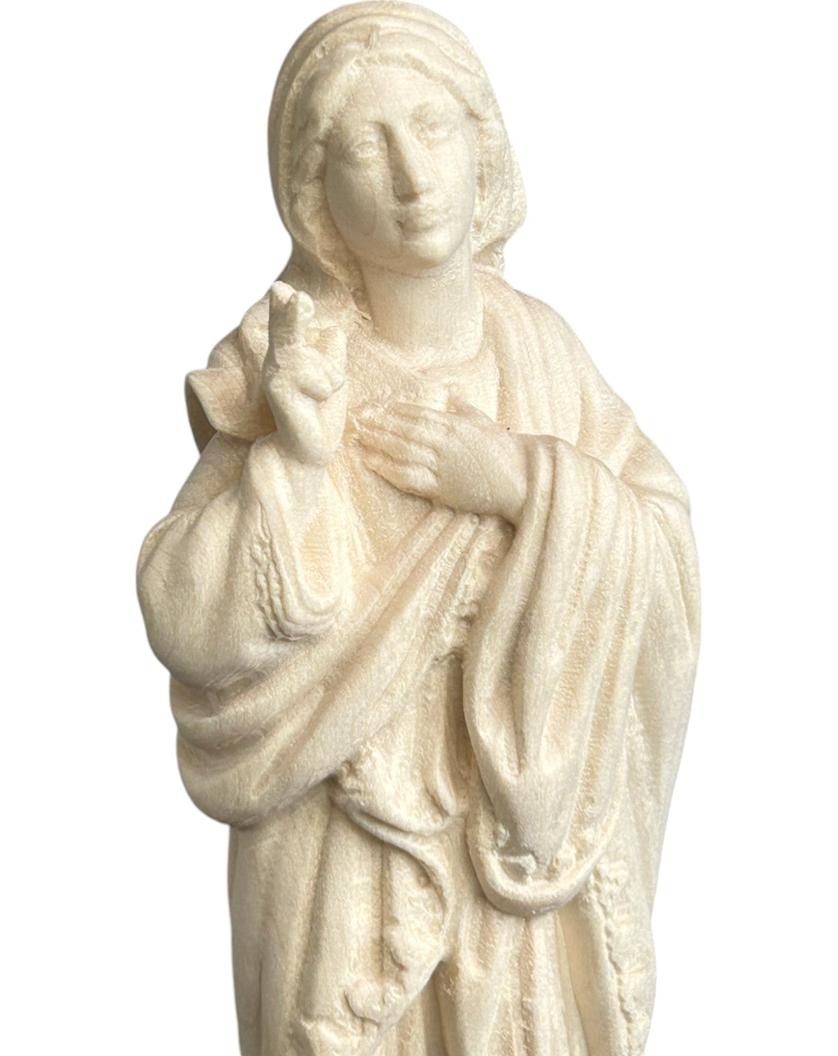 Madonna vom Heiligtum von Sameiro aus Ahornholz - mit Ölfarben lasiert