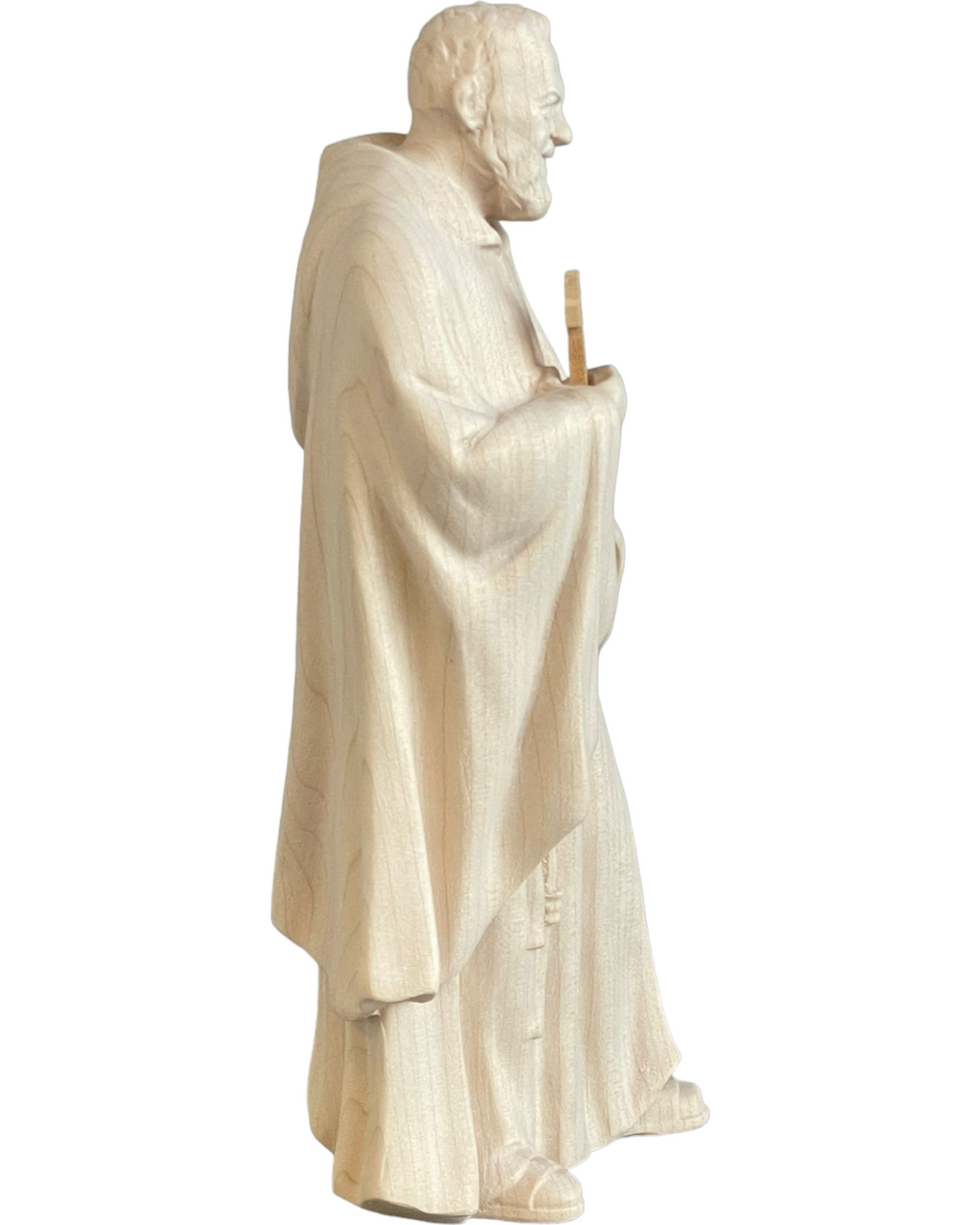 Sculpture en bois d'érable de Padre Pio