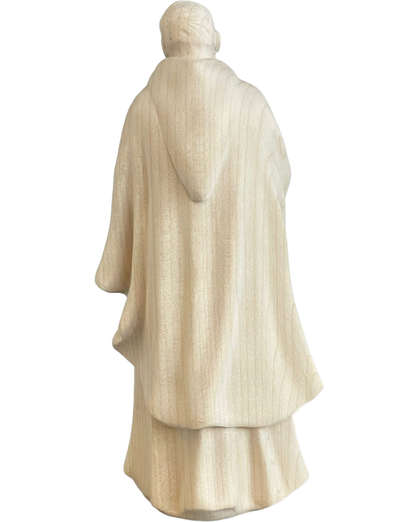 Sculpture en bois d'érable de Padre Pio