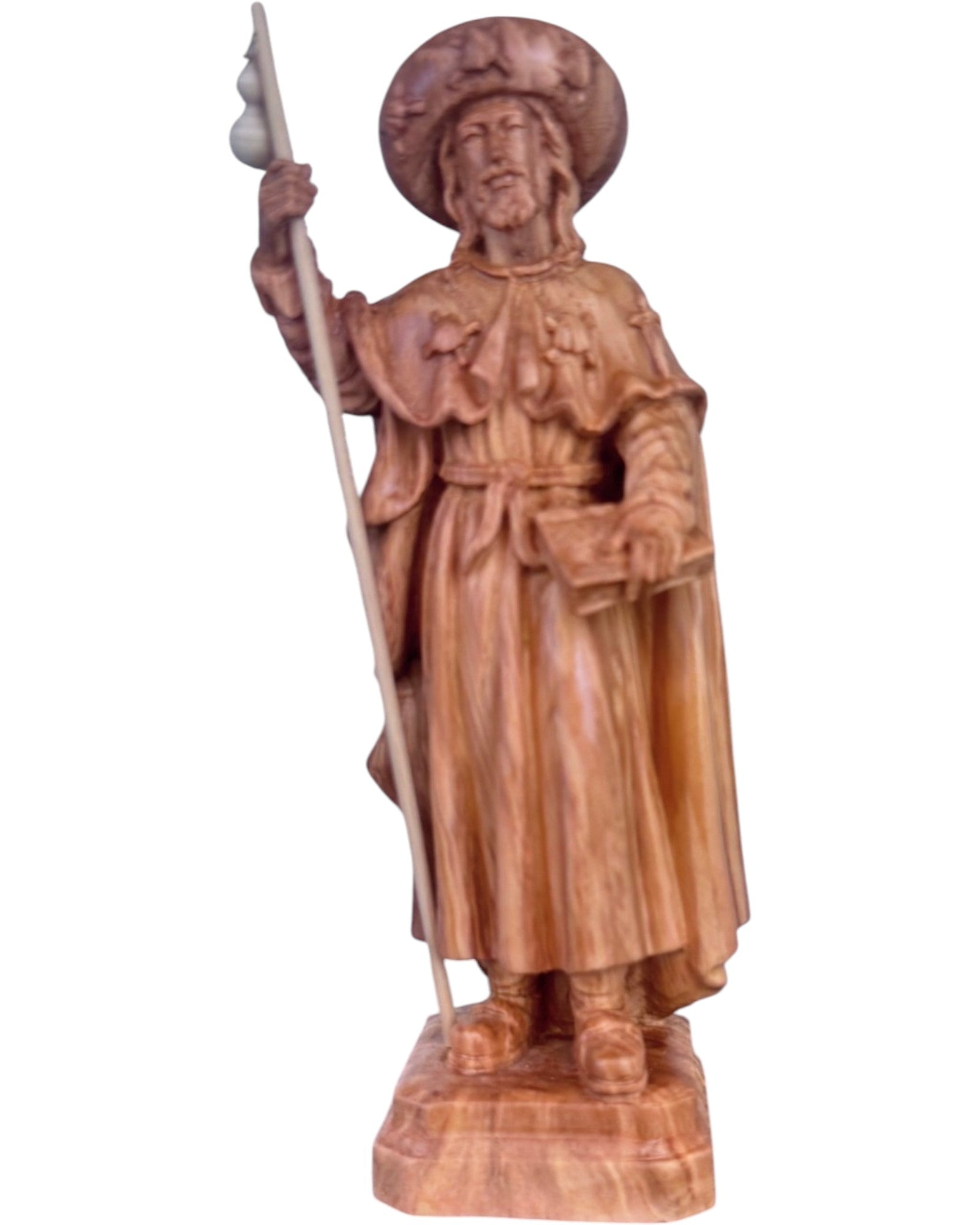 Saint James of Compostela Wooden Statue – Camino de Santiago 