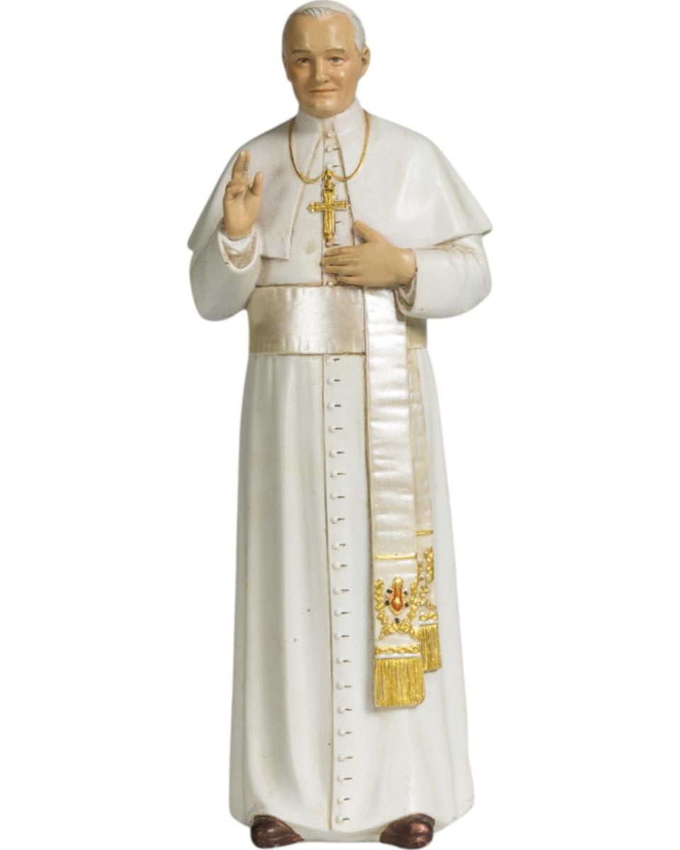 Pape Jean-Paul II en copeaux de bois