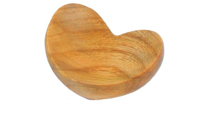 Herzschale aus Holz 6 x 5,5 cm