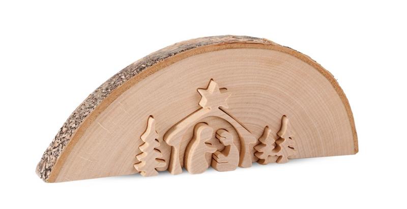 Crèche naturelle en bois