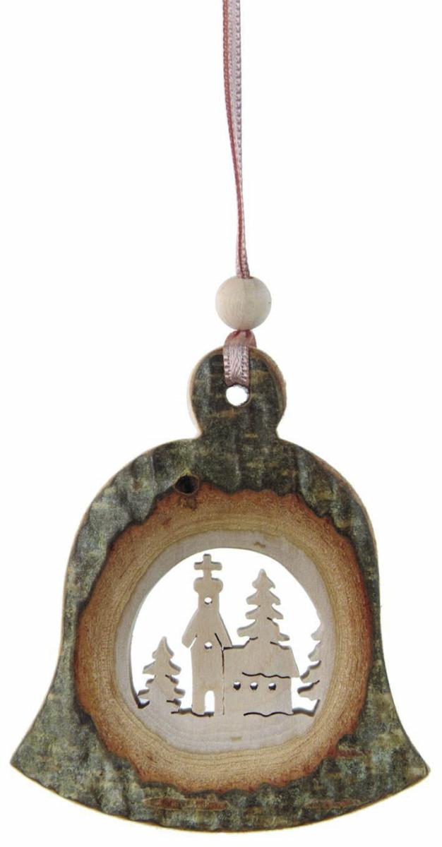 Holz Rinde Hänger Glocke