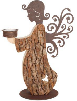 Angel with Tealight 11 inches