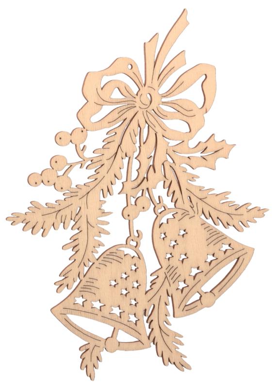 Fenster Baumschmuck aus Holz 14 x 20 cm