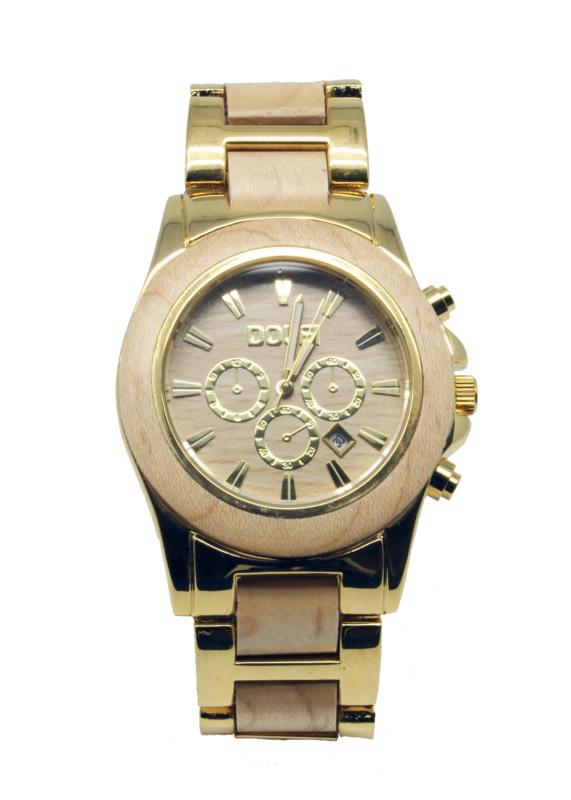 Montre en bois et or, Sirius
