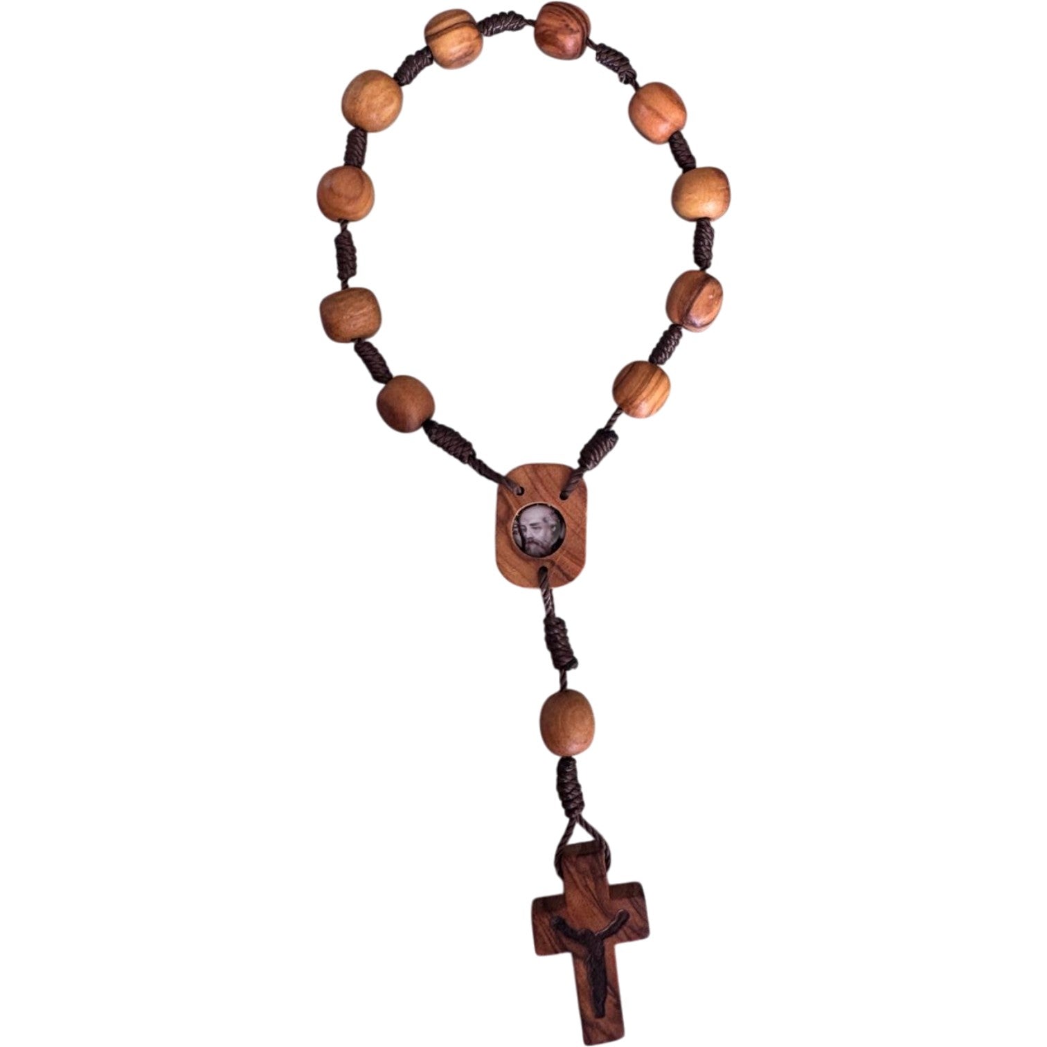 Olive Wood Decade Rosary | Val Gardena Craftsmanship