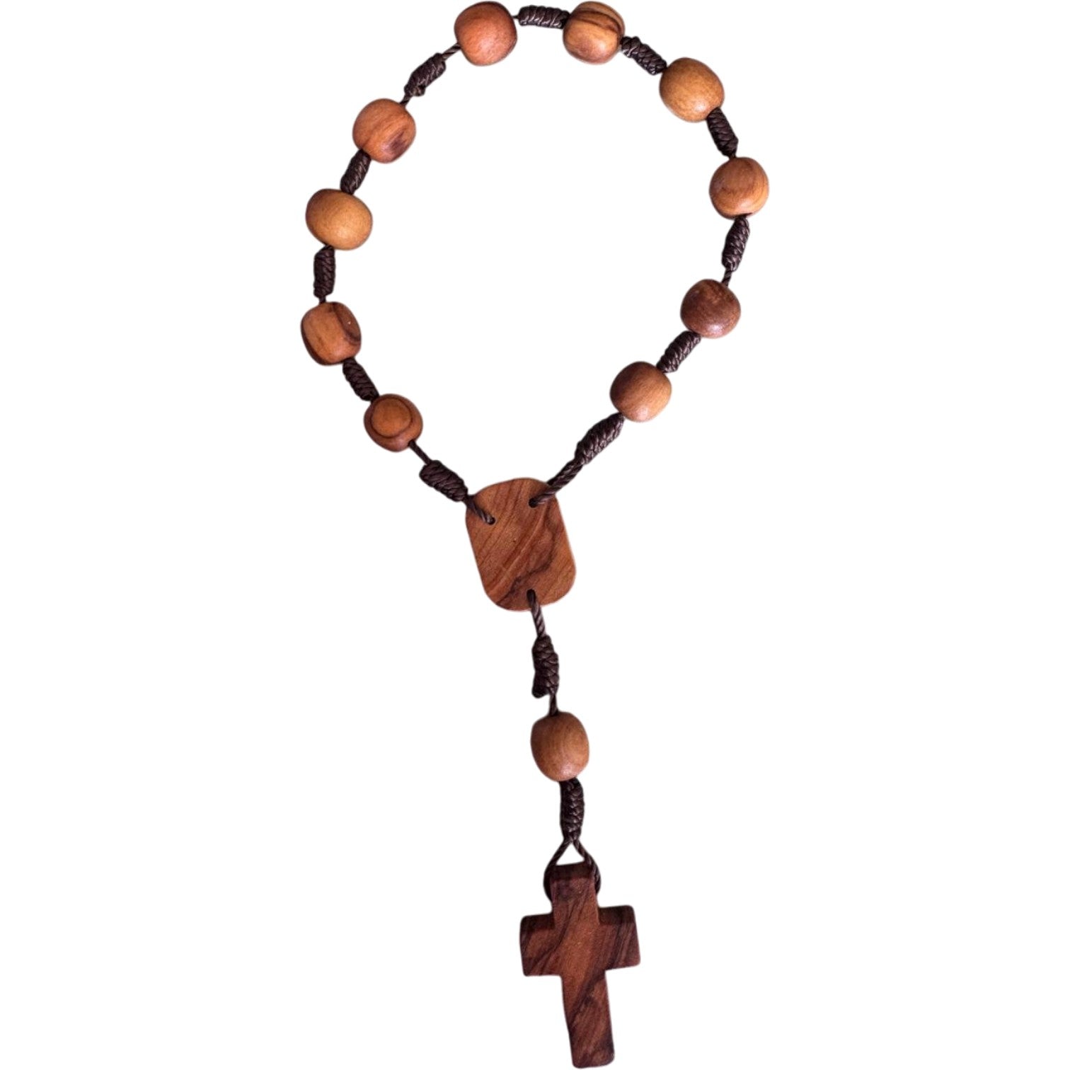 Olive Wood Decade Rosary | Val Gardena Craftsmanship