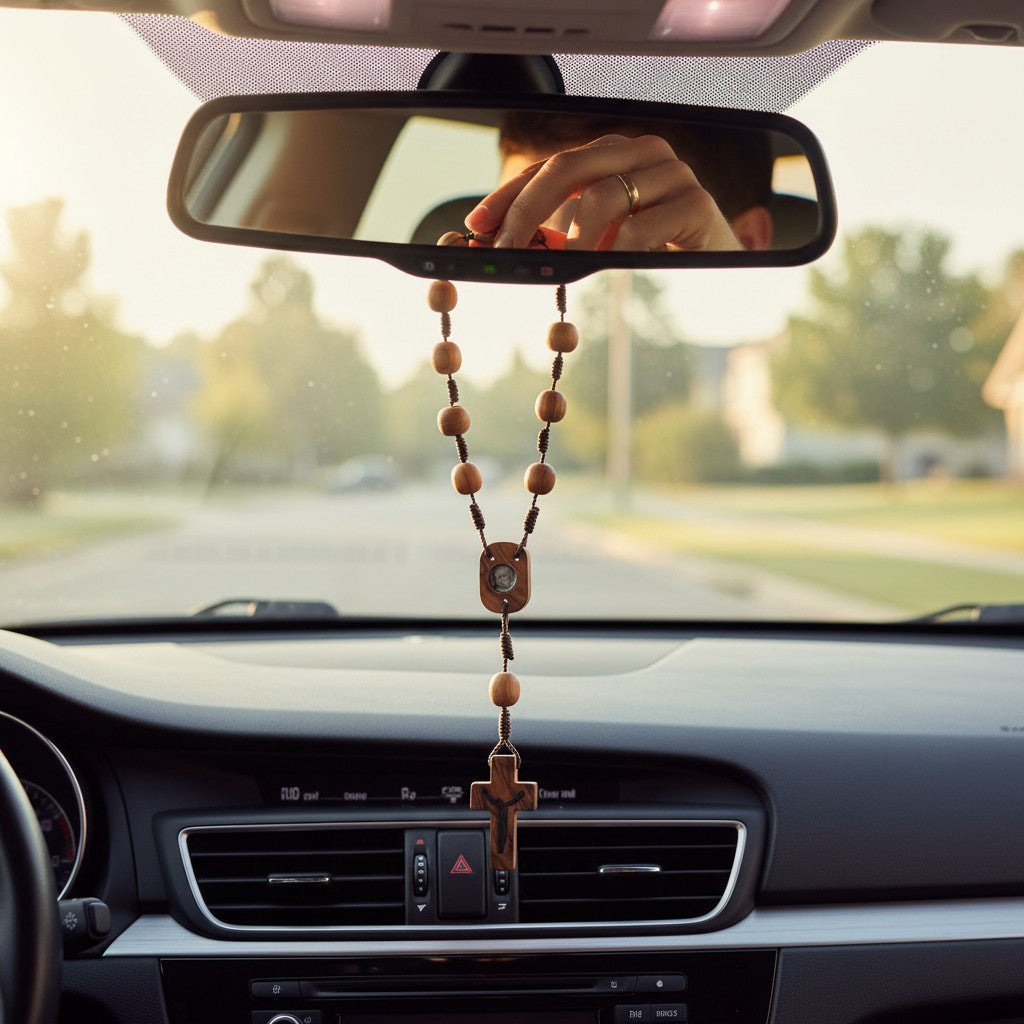 Olive Wood Decade Rosary | Val Gardena Craftsmanship
