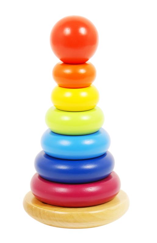 Tourelle de jeu en bois coloré