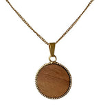 Collier Rond en Bois de Noyer | Harmonie Naturelle