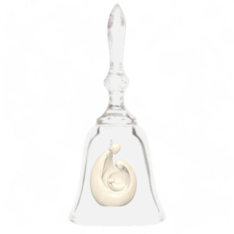 Cloche en Cristal avec Crèche Suspendue