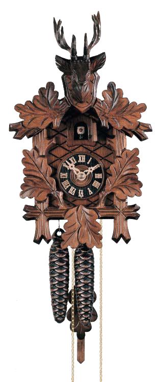 Kuckucksuhr mit Holz Zeiger