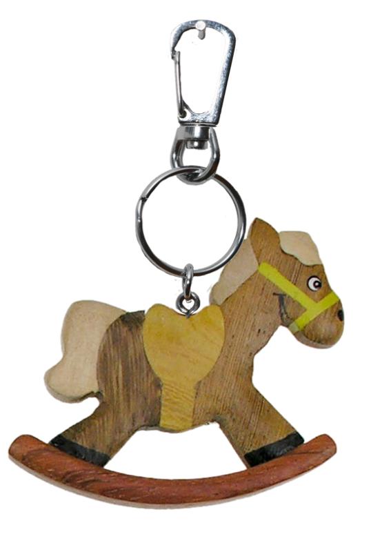 Porte-clés cheval à bascule