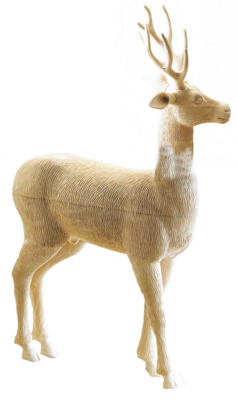 Hirsch aus Linden-Holz