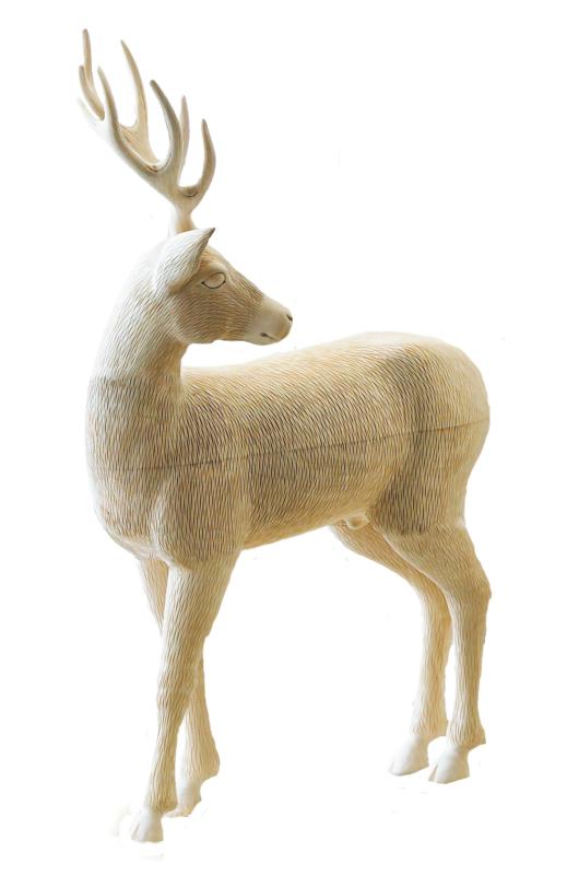 Hirsch aus Lindenholz