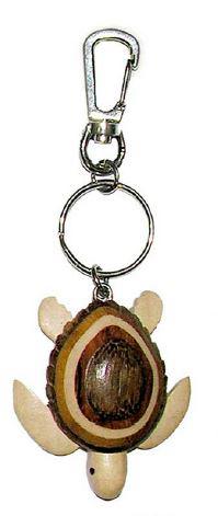 Porte-clés tortue en bois