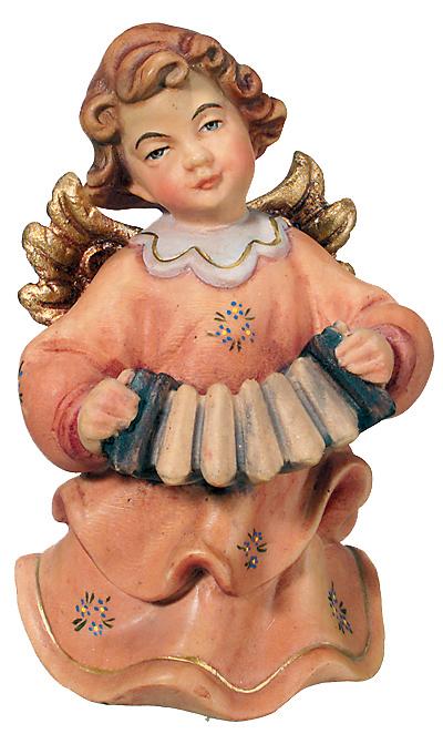 Engel aus mit Ziehharmonika - Bemalt