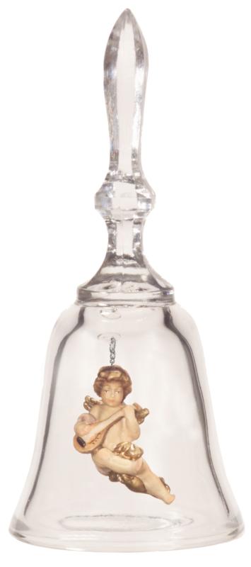 Cloches de cristal avec angelot et mandoline