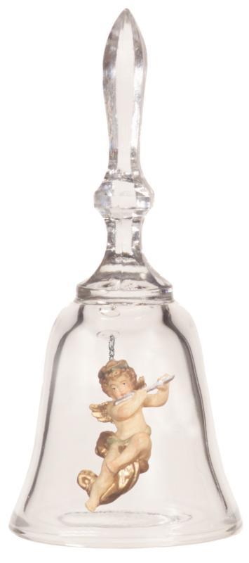 Cloche en Cristal, chérubins et une Flûte Traversière